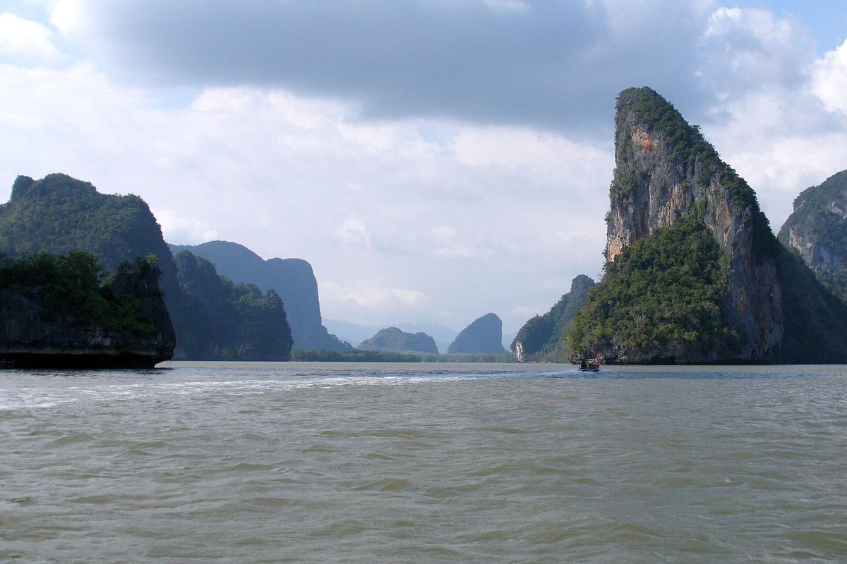 Thai island limestone karst