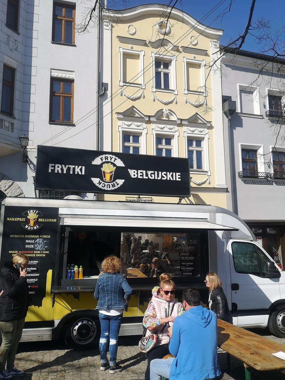 Belgium street food stall