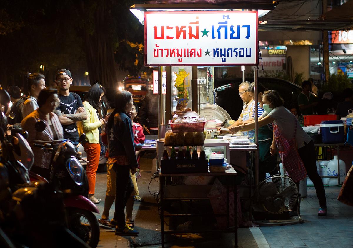 Thailand street food stall