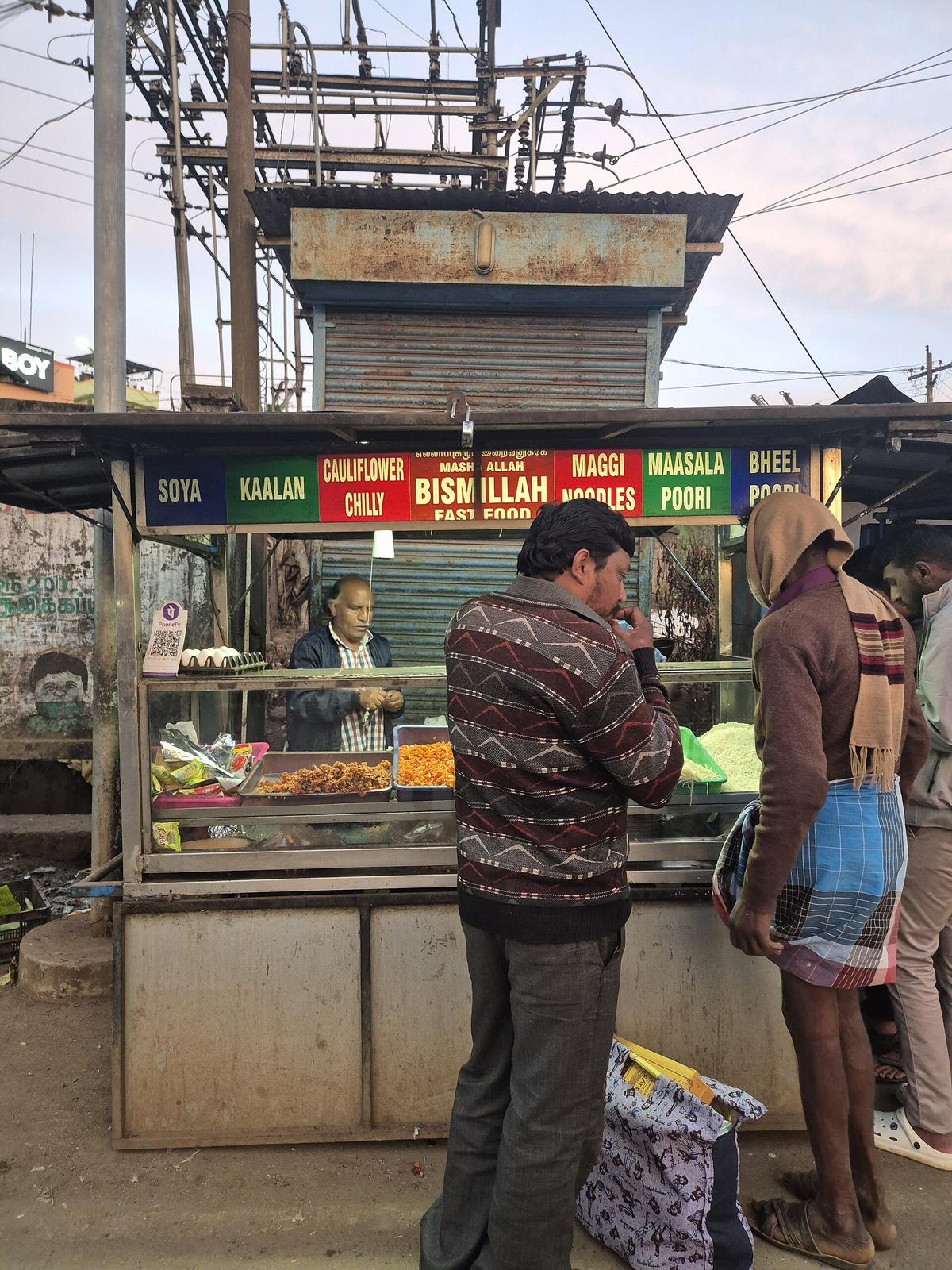 India street food stall