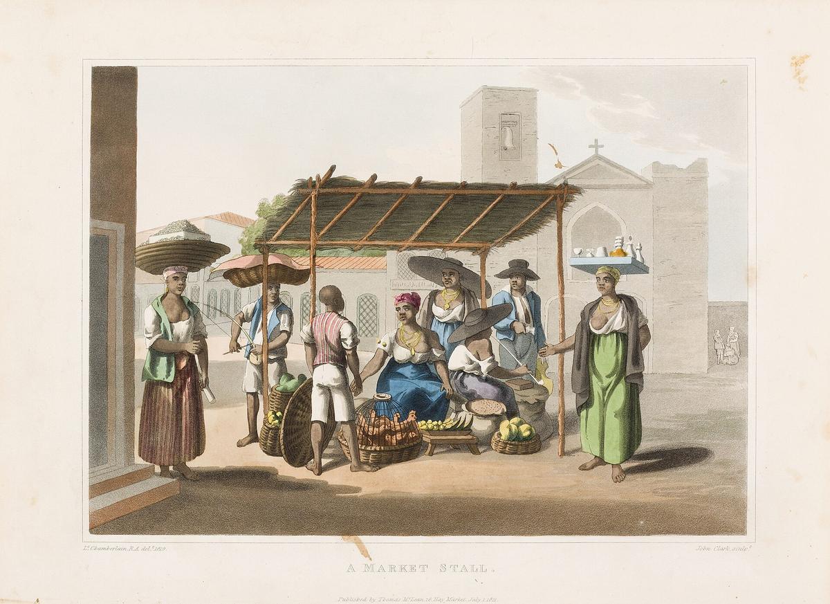 Brazilian market stall