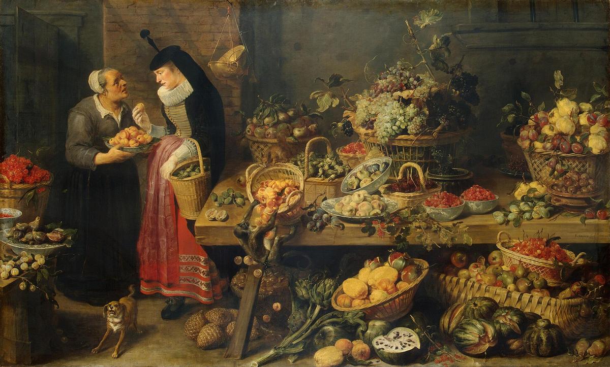 Russian market stall