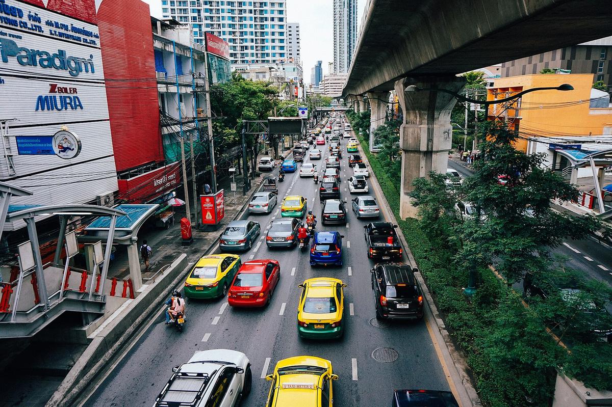 Bangkok street traffic