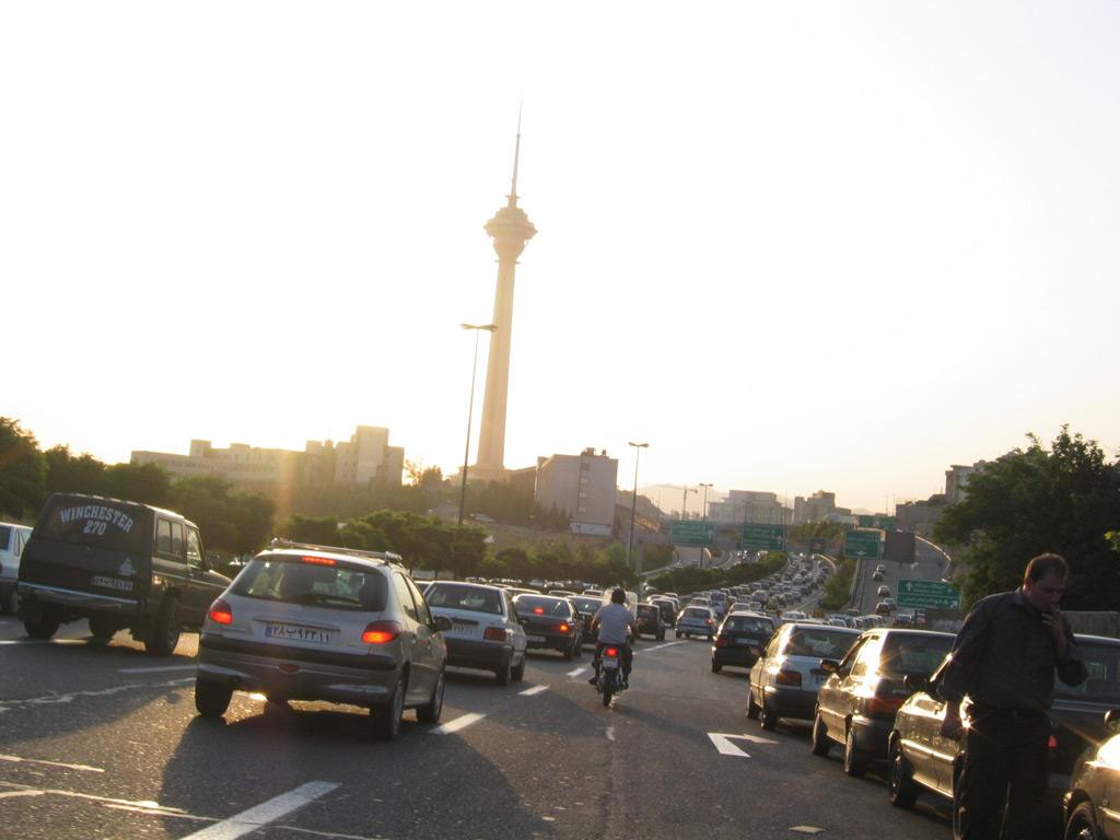 Tehran street traffic