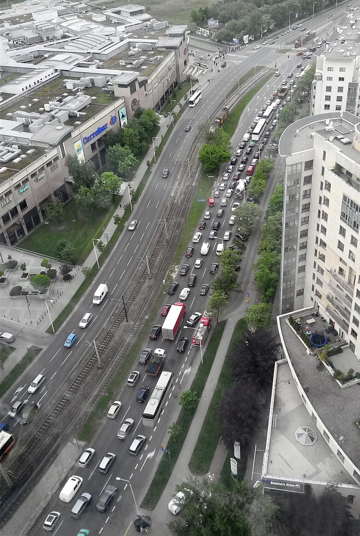 Warsaw street traffic
