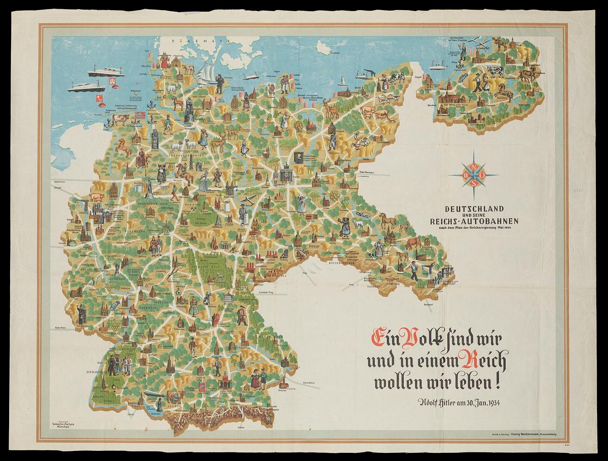 Autobahn motorway signage Germany