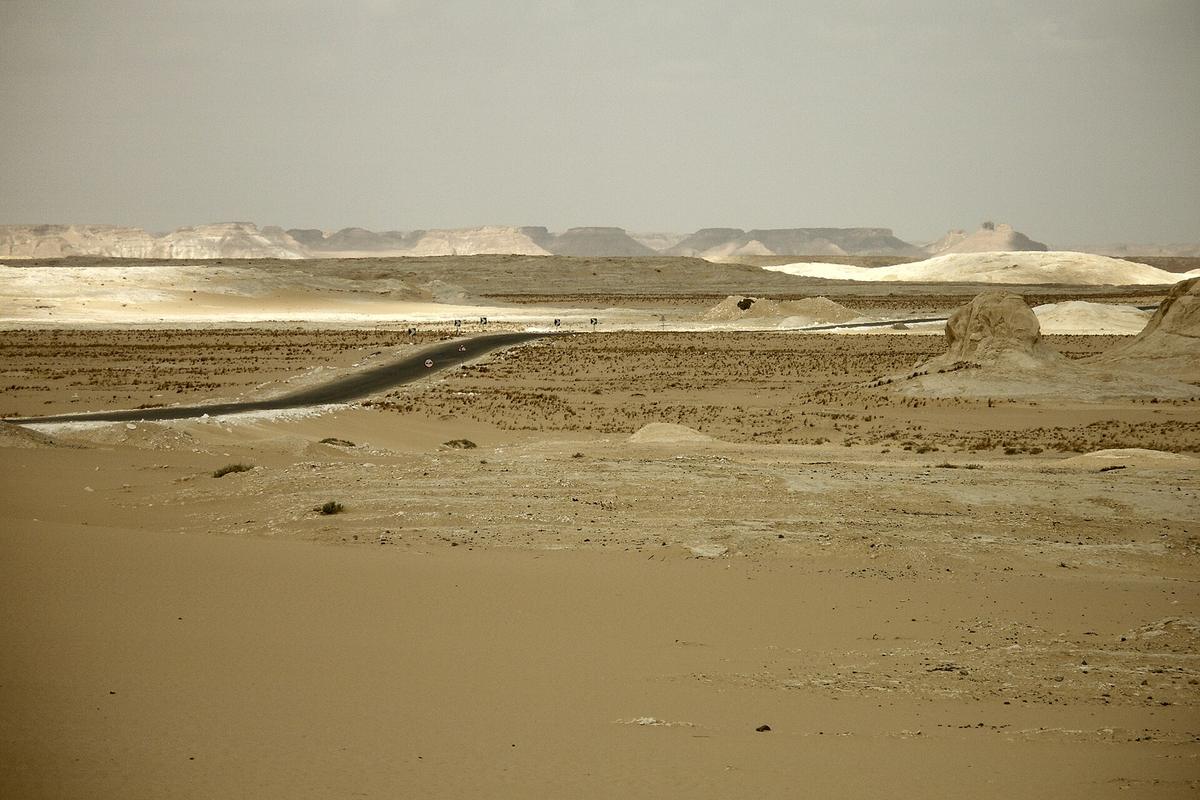 Libyan desert road