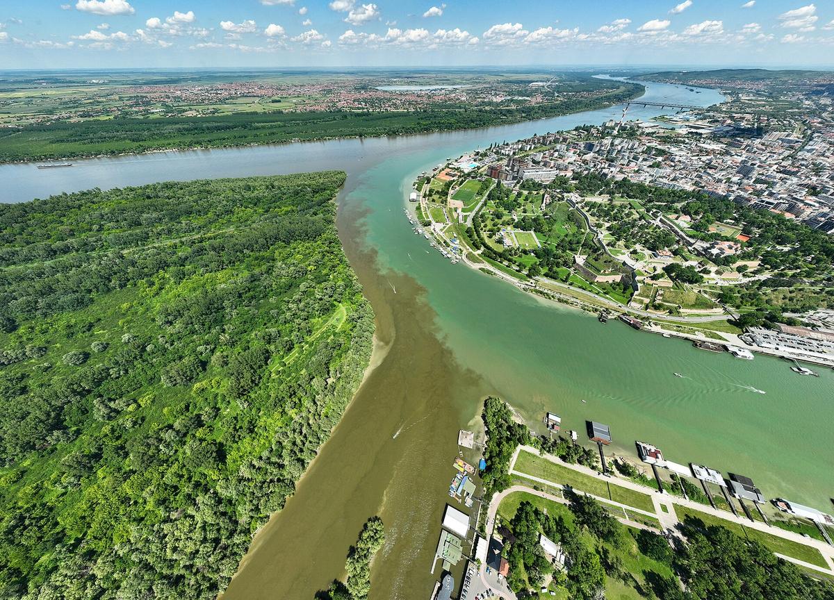 Serbian Danube landscape