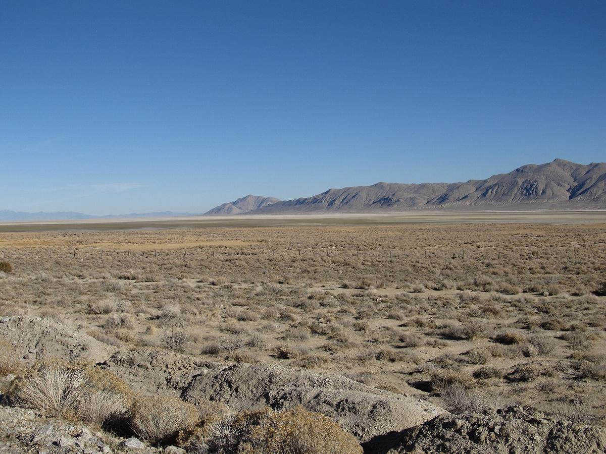 Nevada desert basin range landscape