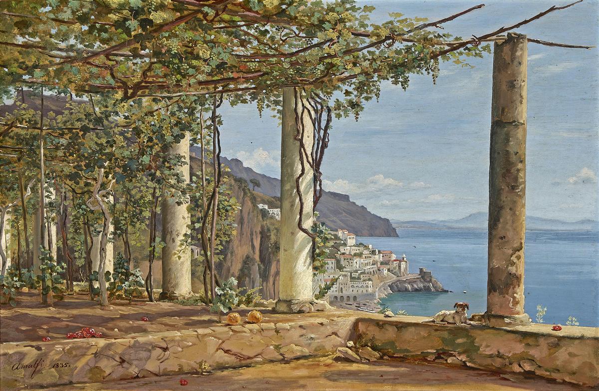 Amalfi coast Italy cliffs