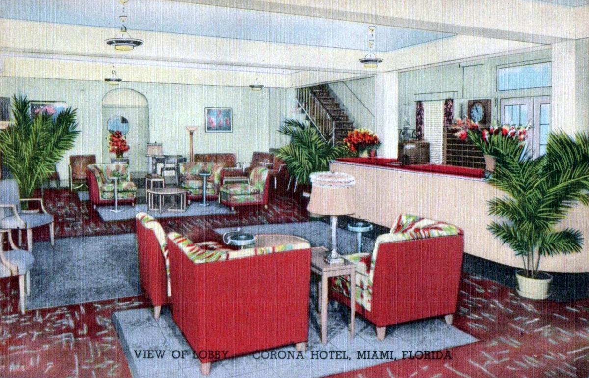 Miami hotel lobby
