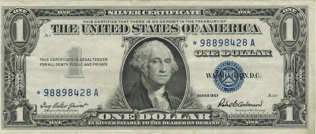 United States banknotes currency