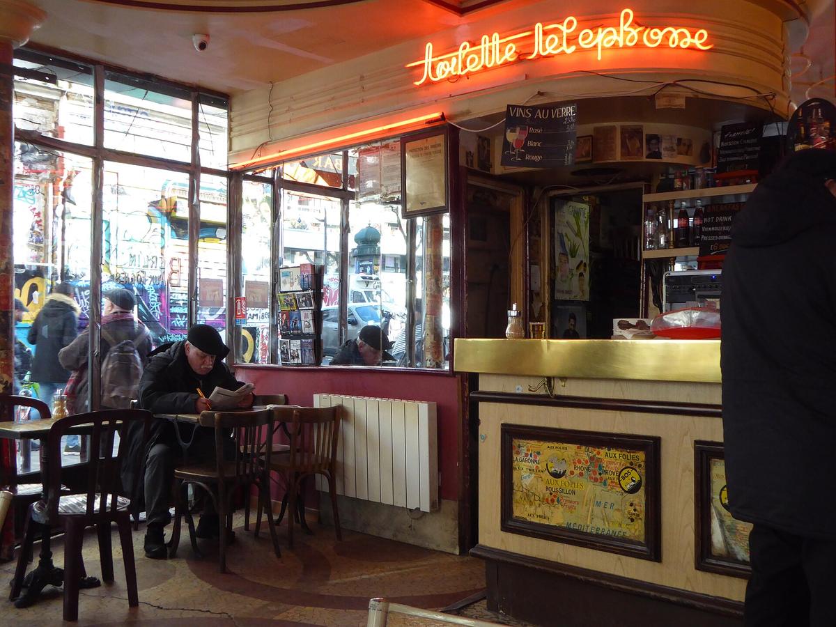 Paris cafe interior