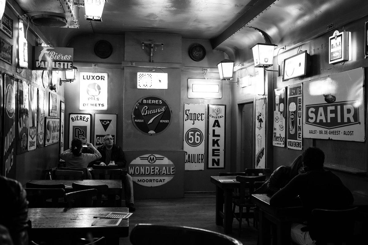 Brussels cafe interior