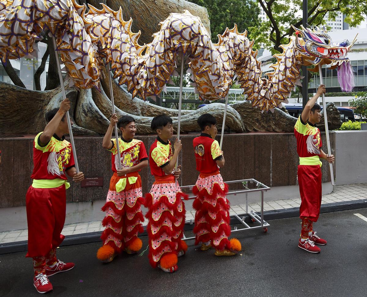 Singapore street celebration