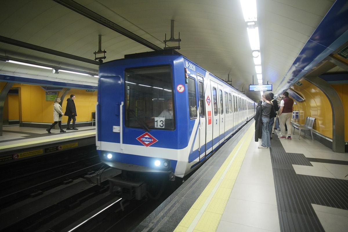 Madrid metro station