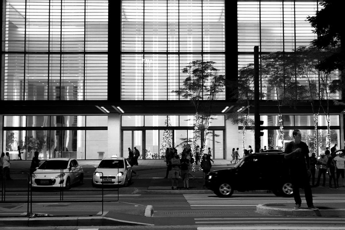 Sao Paulo pedestrian avenue