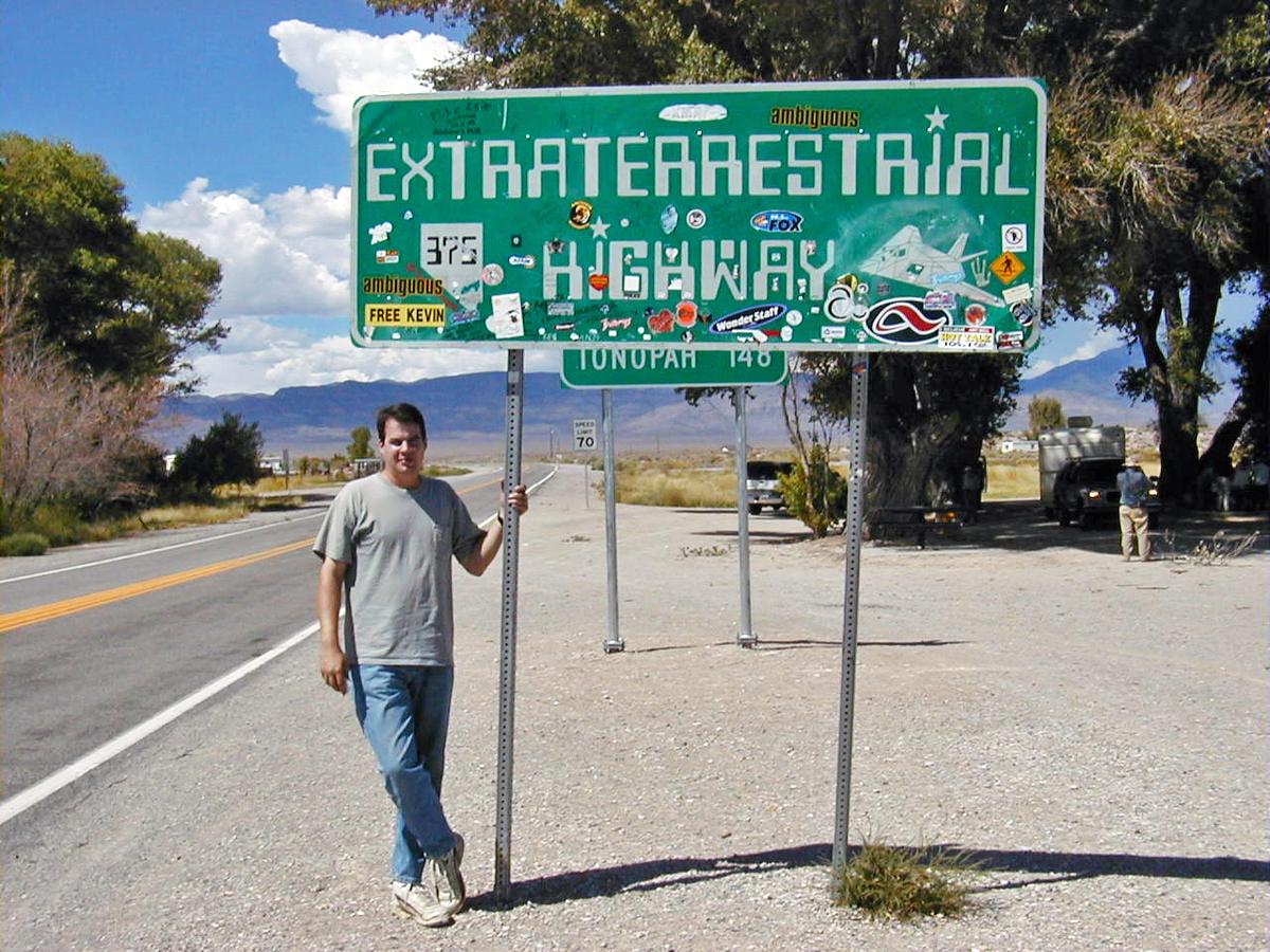 Nevada highway road sign