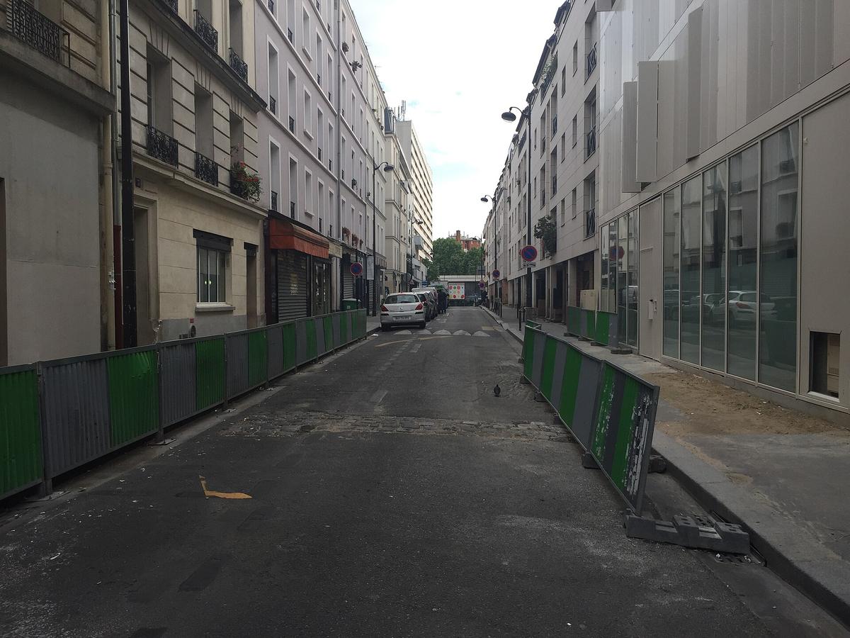 Paris pedestrian street