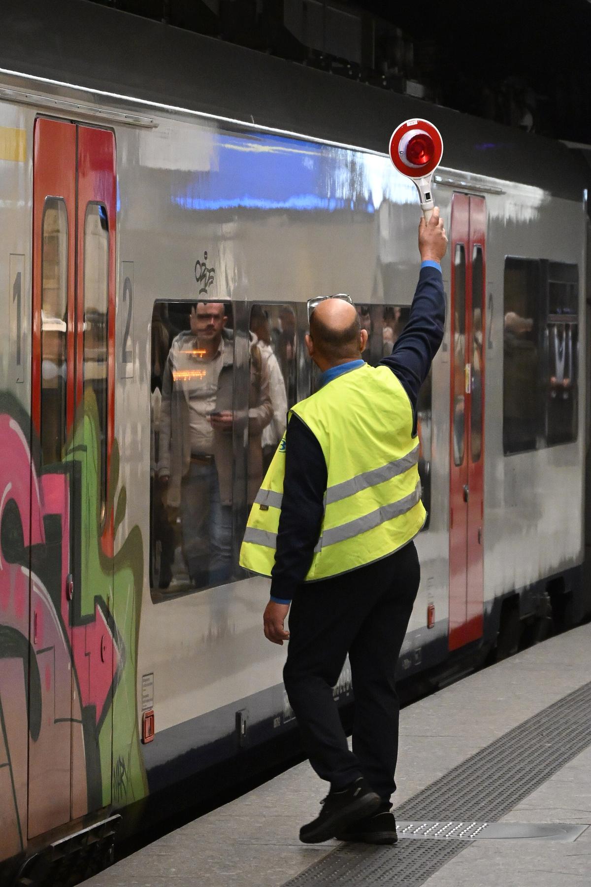 Brussels public transport station