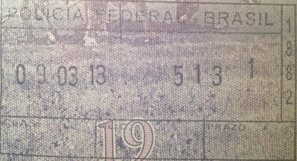 Brazilian passport document