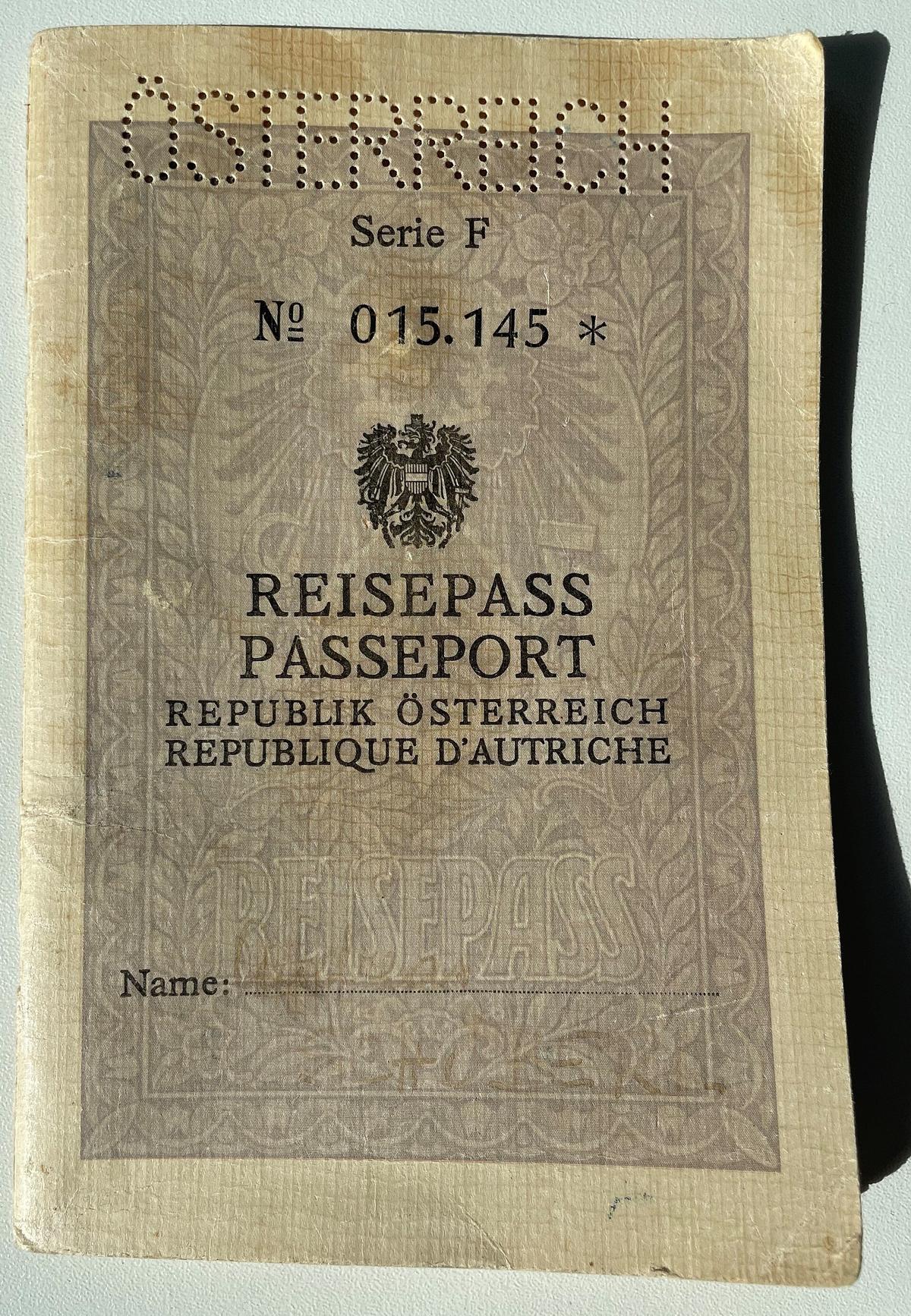Austria passport control desk