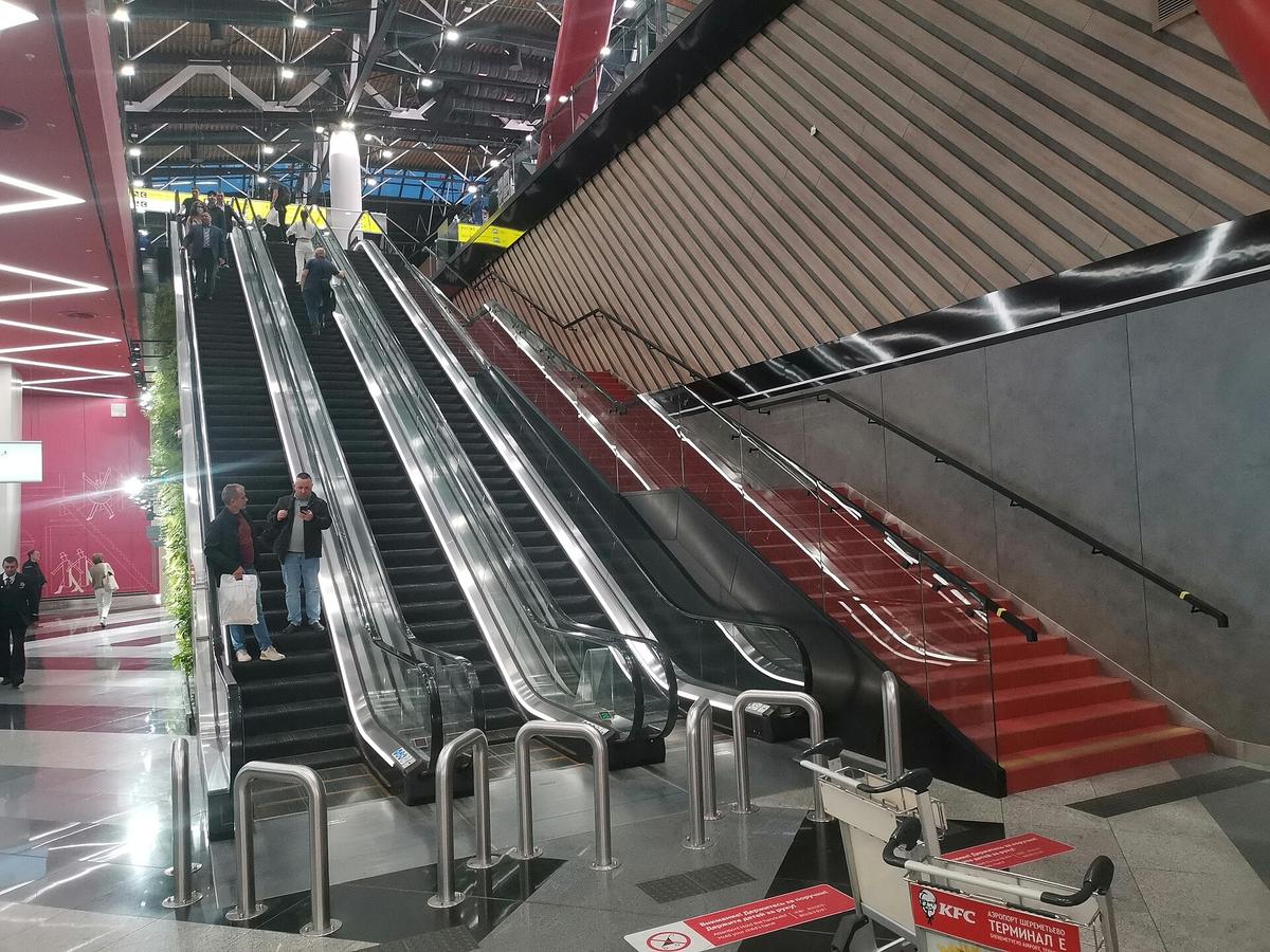 Moscow airport terminal
